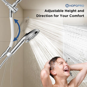 HOPOPRO three configurations and fifteen spray modes for personalized spa-like showers