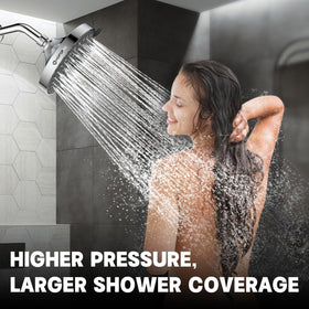 HOPOPRO tool-free installation includes tape and wrench for quick, leak-free setup.
