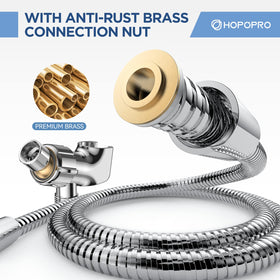 HOPOPRO universal G1/2 connection fits standard shower arms.