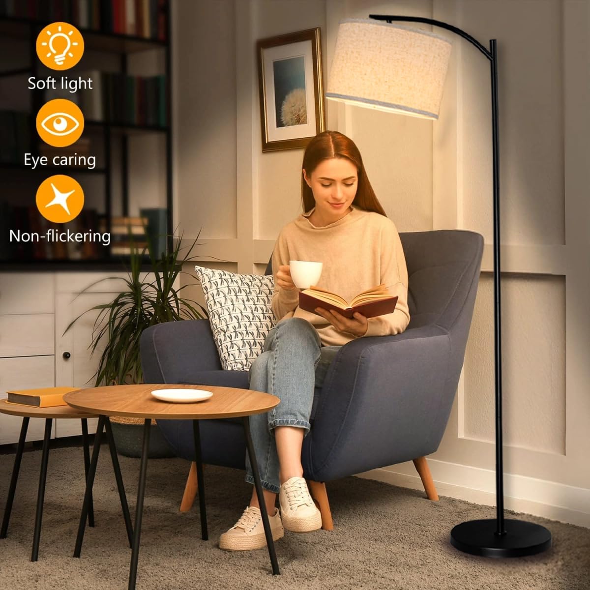 HoperBriwght LED bulb included to start your lighting setup instantly.