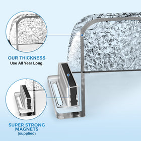 Hopyane magnetic attachment keeps the deflector securely in place during use.