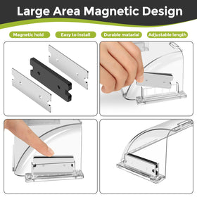 HOPYANE magnetic attachment keeps the deflector securely in place for quick setup.