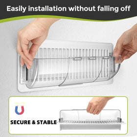 HOPYANE vent deflector installed on a floor register redirects air for room comfort.