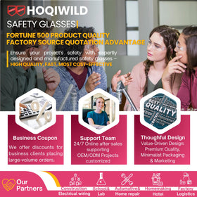 Hoqiwild durable polycarbonate lenses designed for impact resistance in varied environments.