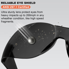 Hoqiwild smoke-tinted lenses reduce glare for outdoor work