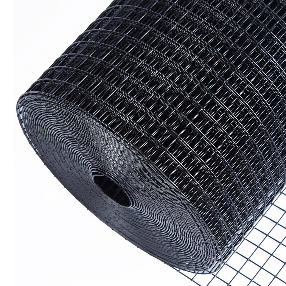 HORCH black hardware cloth half-inch mesh roll ready for durable outdoor fencing.