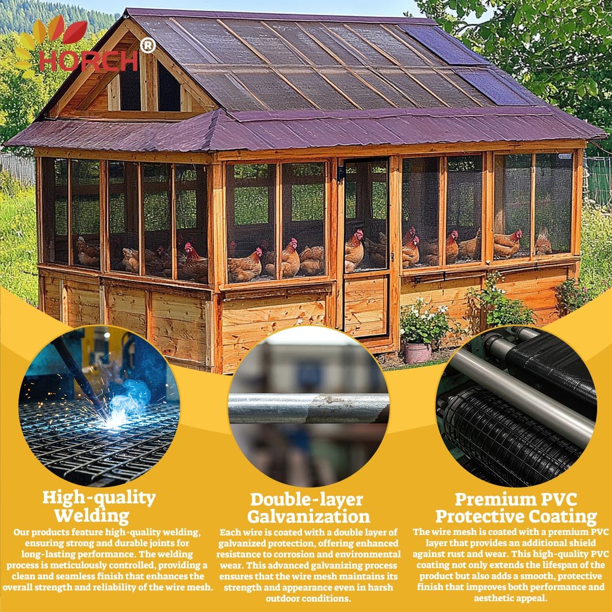 HORCH rodent mesh in backyard setup for pest deterrence.