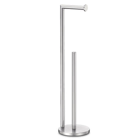 HorHer toilet paper stand dispensing area with four-roll capacity for convenience.