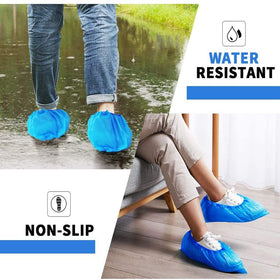 Horlon shoe covers elastic band fit snug over most shoes
