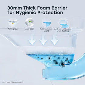 HOROW Artistic Bidet Toilet elongated heated seat delivers cozy warmth.