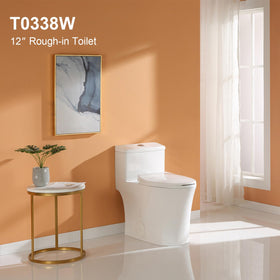 HOROW T0338W elongated bowl offers comfortable seating in tight spaces.