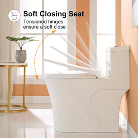HOROW T0338W fully glazed trapway promotes smooth, powerful flushing.