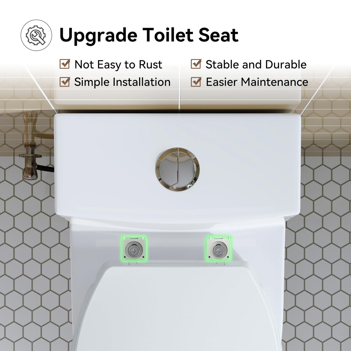 HOROW T0338W rough-in 12-inch option fits compatible bathrooms.