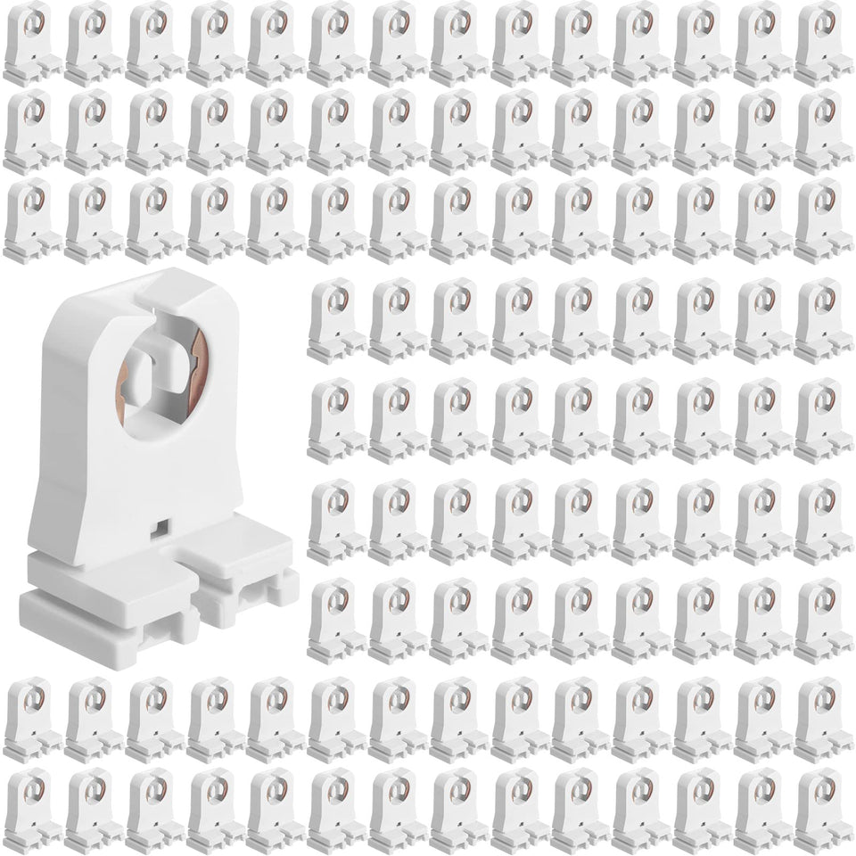 Hortsun 100-pack non-shunted tombstones for T8/T12 tubes in retrofit projects