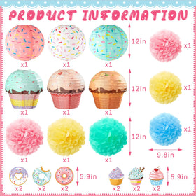 Hortsun cupcake lanterns brighten parties with adorable dessert-themed decor