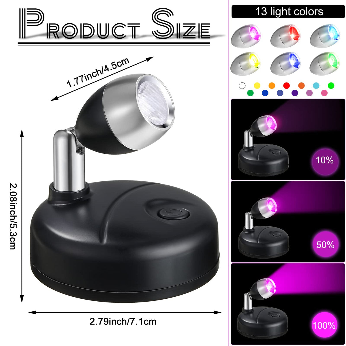 Hortsun rotatable light head spotlight offers flexible directional lighting.