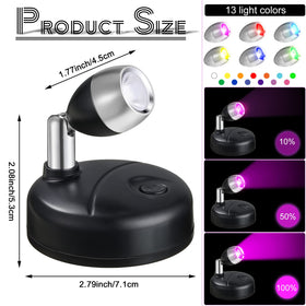 Hortsun rotatable light head spotlight offers flexible directional lighting.