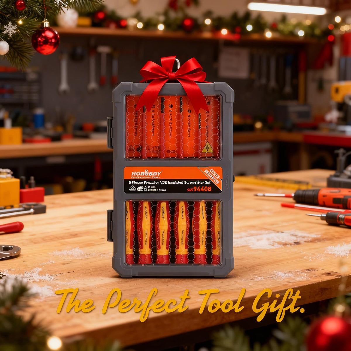HORUSDY 1000V insulated screwdriver set offers safe handling for electrical projects