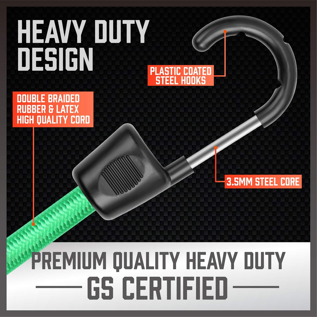 HORUSDY 18-inch cord keeps cargo secure on vehicles and trailers