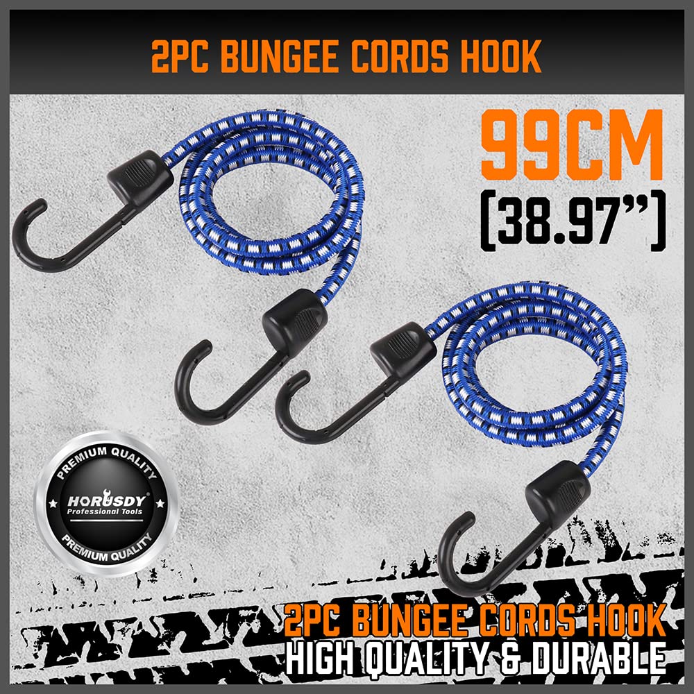 HORUSDY 2,200 lb breaking strength helps secure heavy cargo.