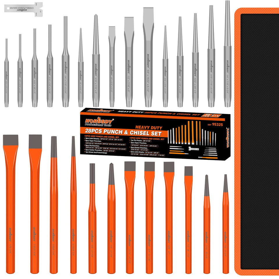 HORUSDY 28-piece set assembled for durable metalworking projects
