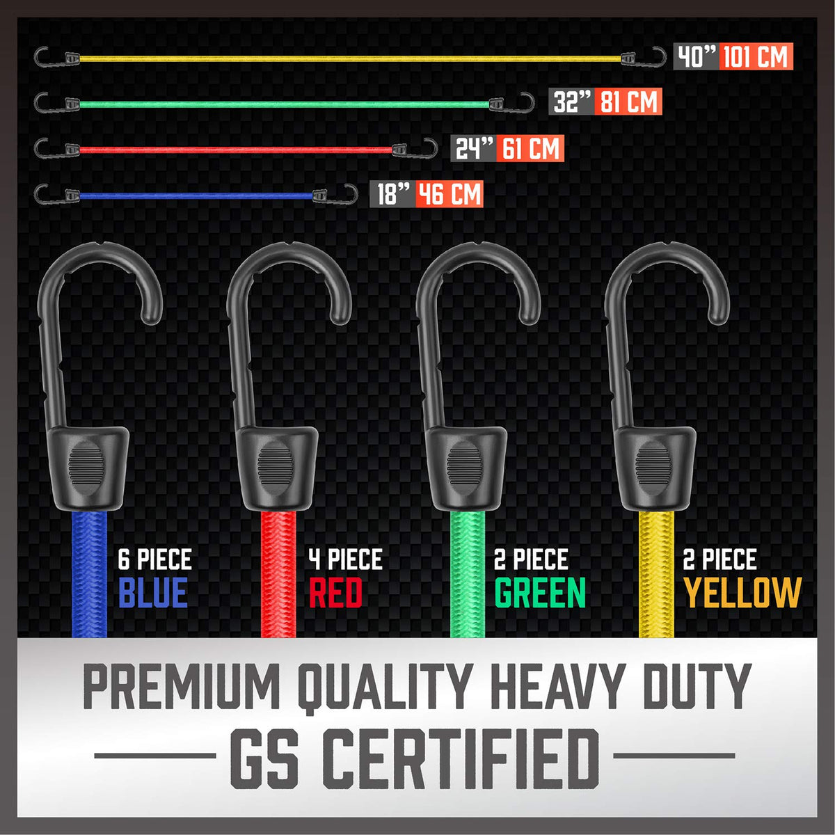 HORUSDY 32-inch cord supports larger loads with stable holds