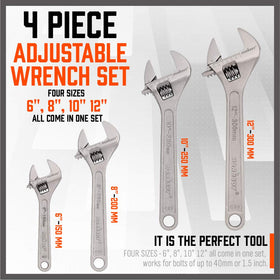 HORUSDY 8-inch wrench ready for automotive maintenance and repairs.