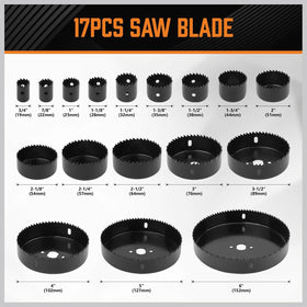 HORUSDY 6-inch hole saw blade provides smooth cuts through drywall.