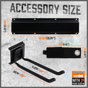 HORUSDY 64-inch configuration extends storage length up to 64 inches