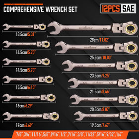 HORUSDY 72-tooth ratchet helps precise turns in confined spaces