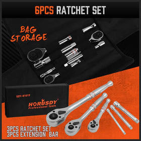 HORUSDY 90-tooth ratchet offers smooth operation in tight spaces.