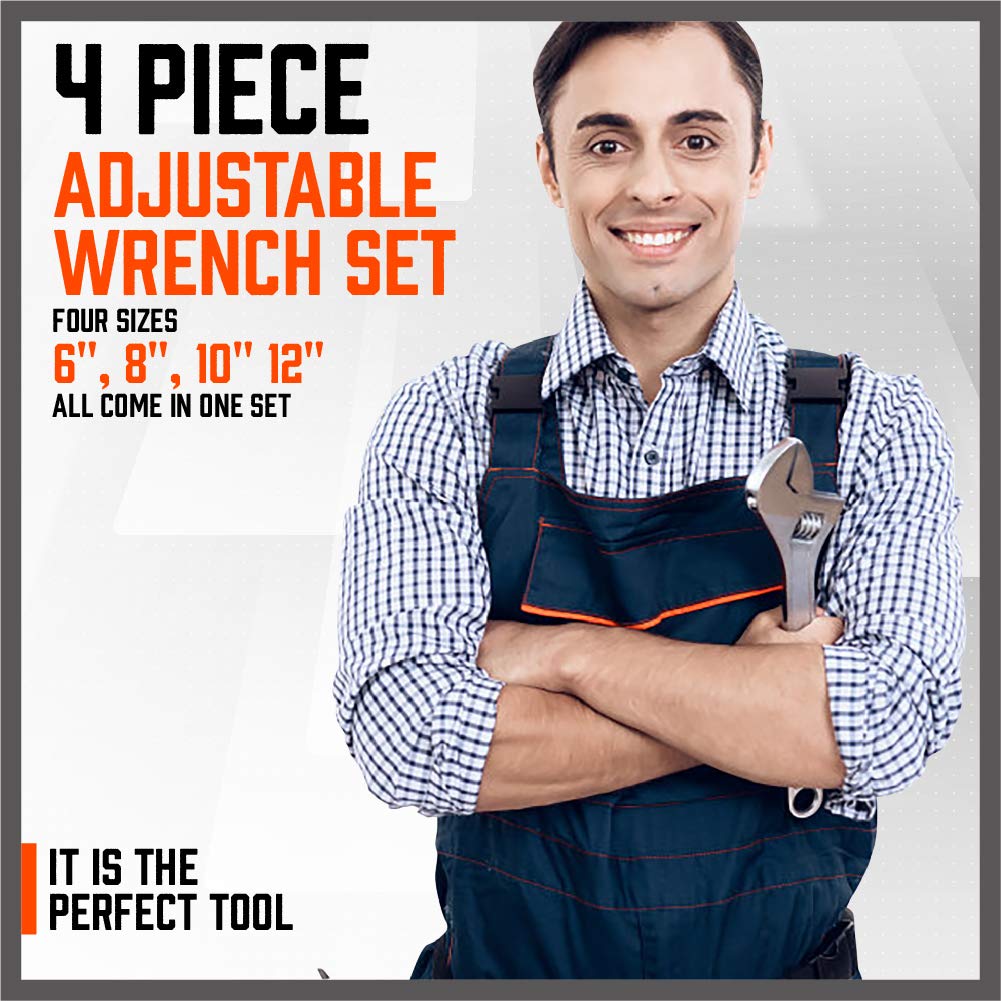 HORUSDY wrench with large knurl for quick, secure adjustment.
