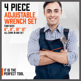 HORUSDY wrench with large knurl for quick, secure adjustment.