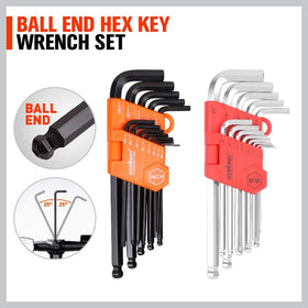 HORUSDY Allen wrenches included provide versatile hex adjustment for machinery and furniture assembly.
