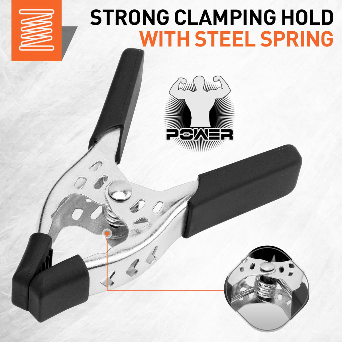 HORUSDY arc handle design provides comfortable grip during assemblies