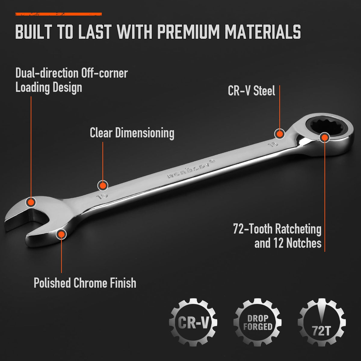 HORUSDY 13-piece tool set ideal for automotive and maintenance tasks