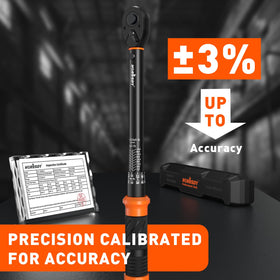 HORUSDY torque wrench in a bike maintenance setup with precise torque control.