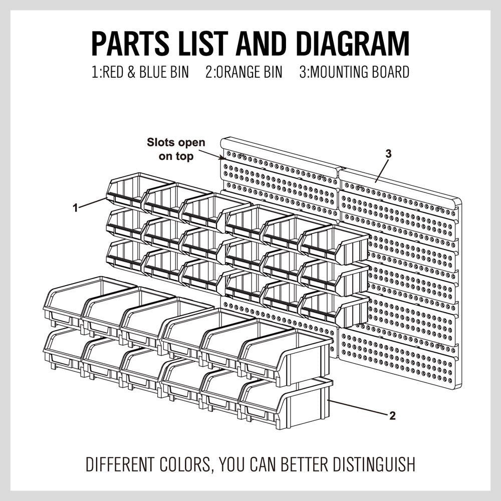 HORUSDY bins simplify tool organization and reduce clutter on workbenches.