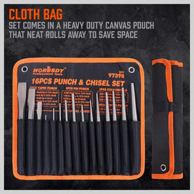 HORUSDY center punches 1/8 and 3/16 inch for accurate hole marking.