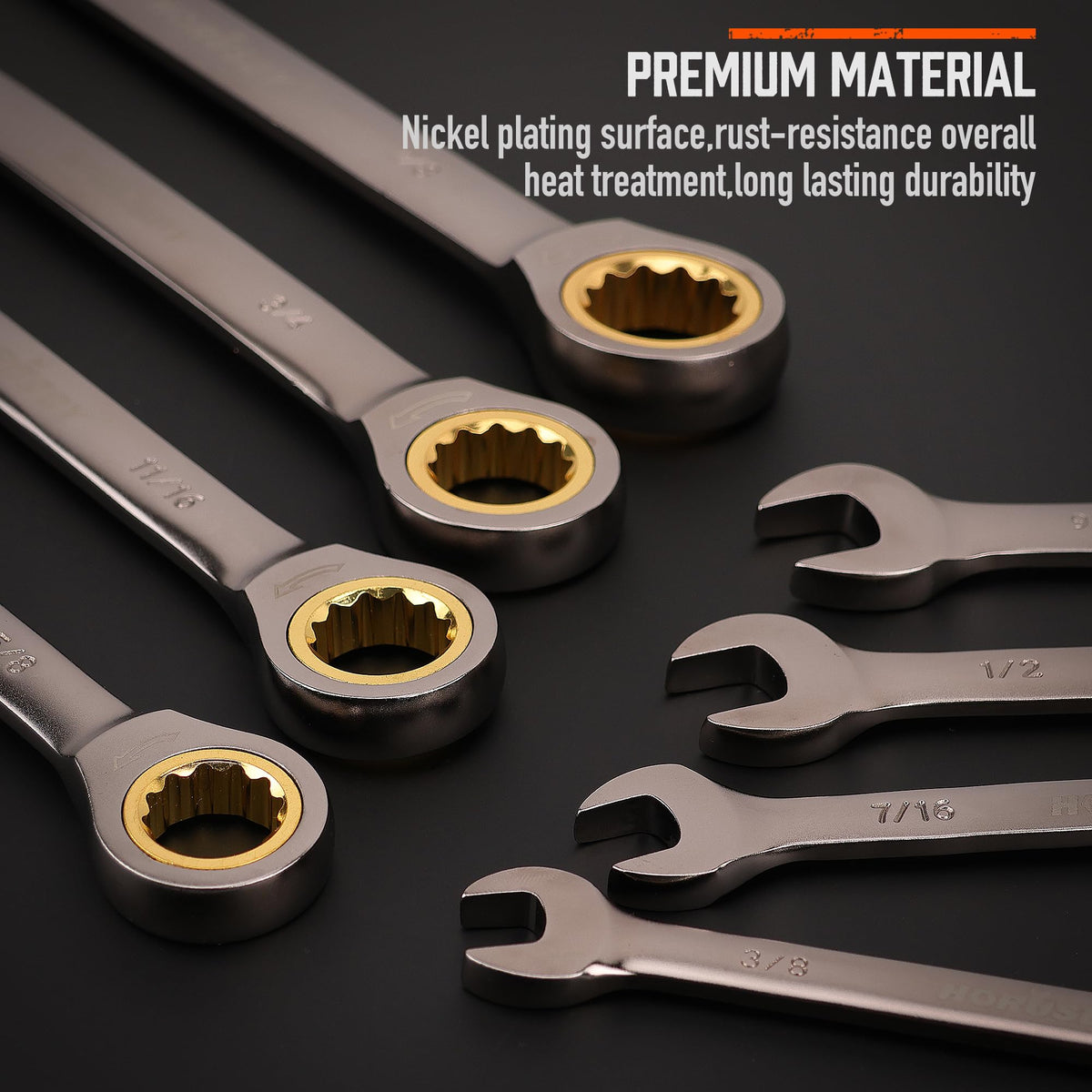 Chrome-vanadium HORUSDY construction for lasting performance
