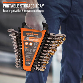 HORUSDY chrome-vanadium steel construction resists wear for long-term use