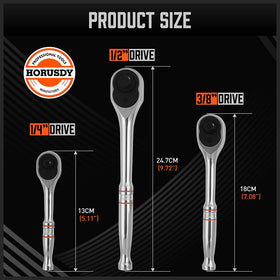 HORUSDY chrome-vanadium steel construction resists corrosion.