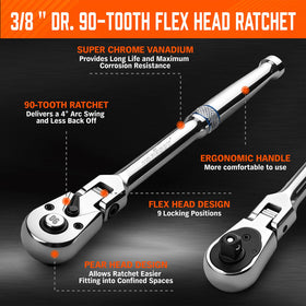 HORUSDY CR-V construction ratchet delivers durable performance under heavy use.