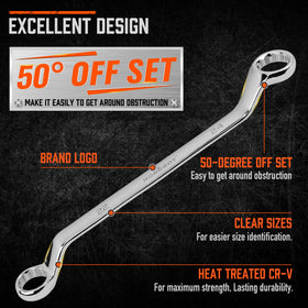 HORUSDY CR-V steel wrenches for lasting durability
