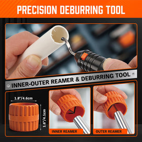 HORUSDY deburring and reaming tools improve fit and leaks prevention.