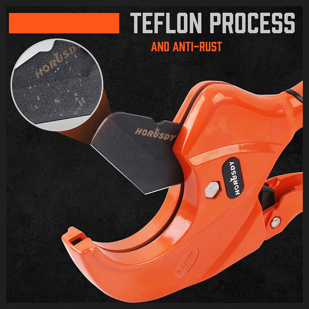 HORUSDY included deburring tool speeds up finishing inside pipes.