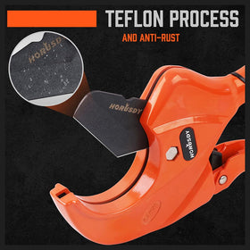 HORUSDY included deburring tool speeds up finishing inside pipes.