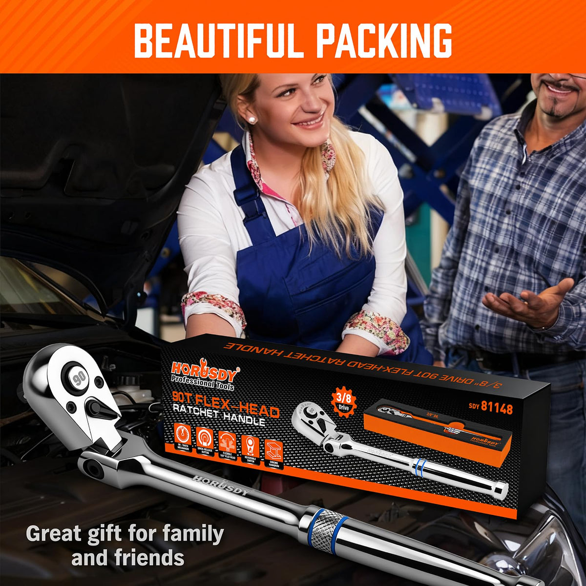 HORUSDY DIY toolkit ratchet proves reliable for home improvement tasks.