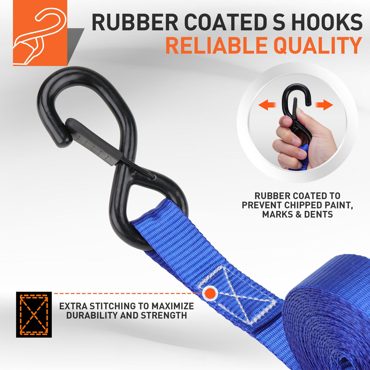 HORUSDY 36-inch elastic bungee cords maintain tension under movement