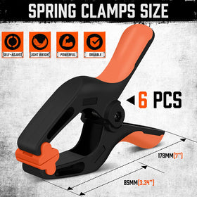 HORUSDY ergonomic double TPR handle reducing hand fatigue during use.